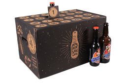 Calendrier de l'avent noir + 24 bouteilles Auvergne